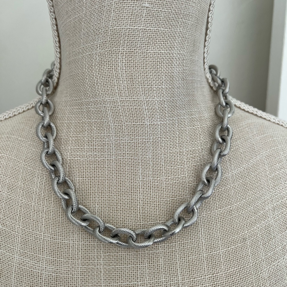 925 s silver oval link chain necklace